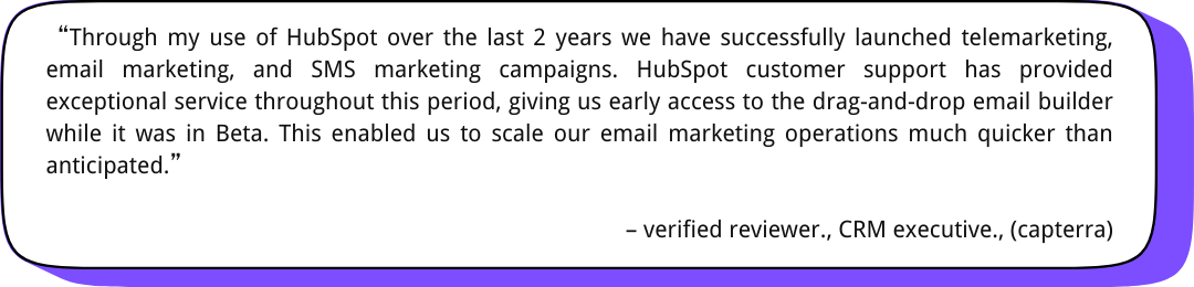 hubspot user review