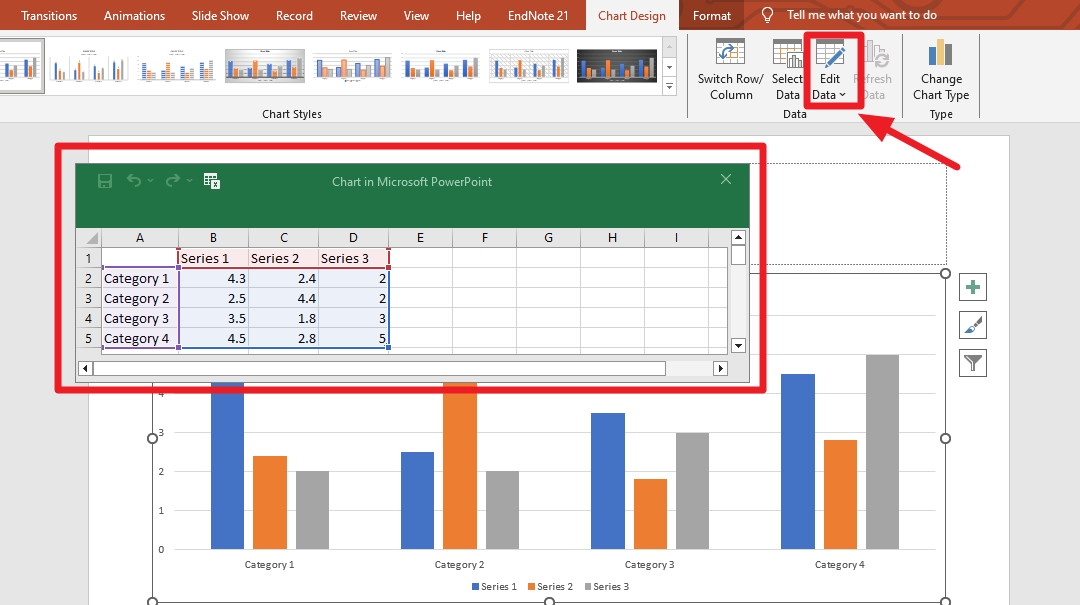 edit chart data