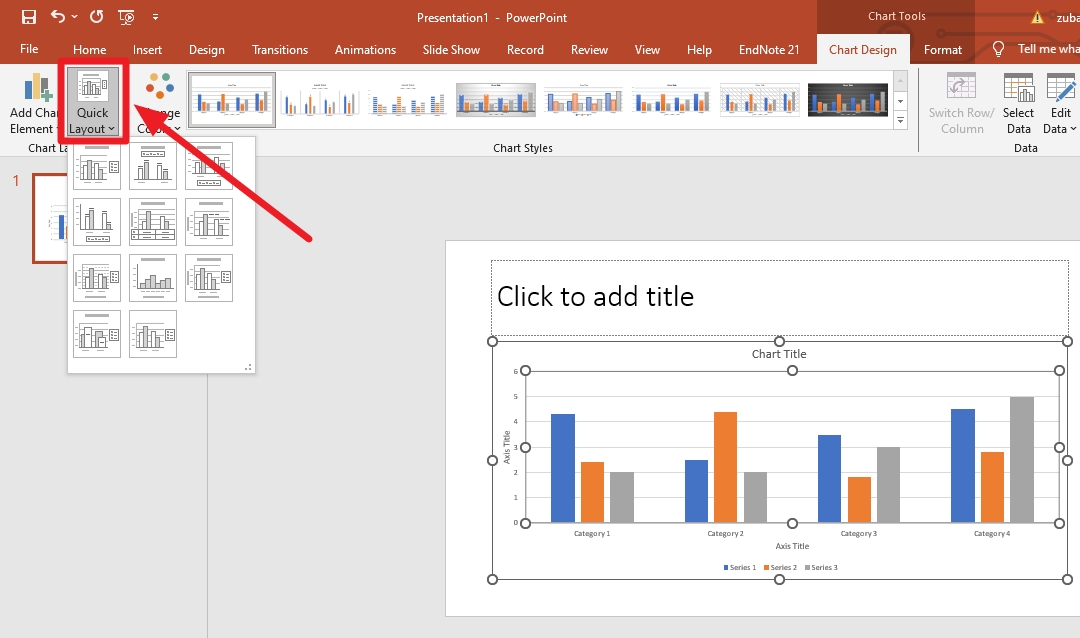 change the layout of the bar chart