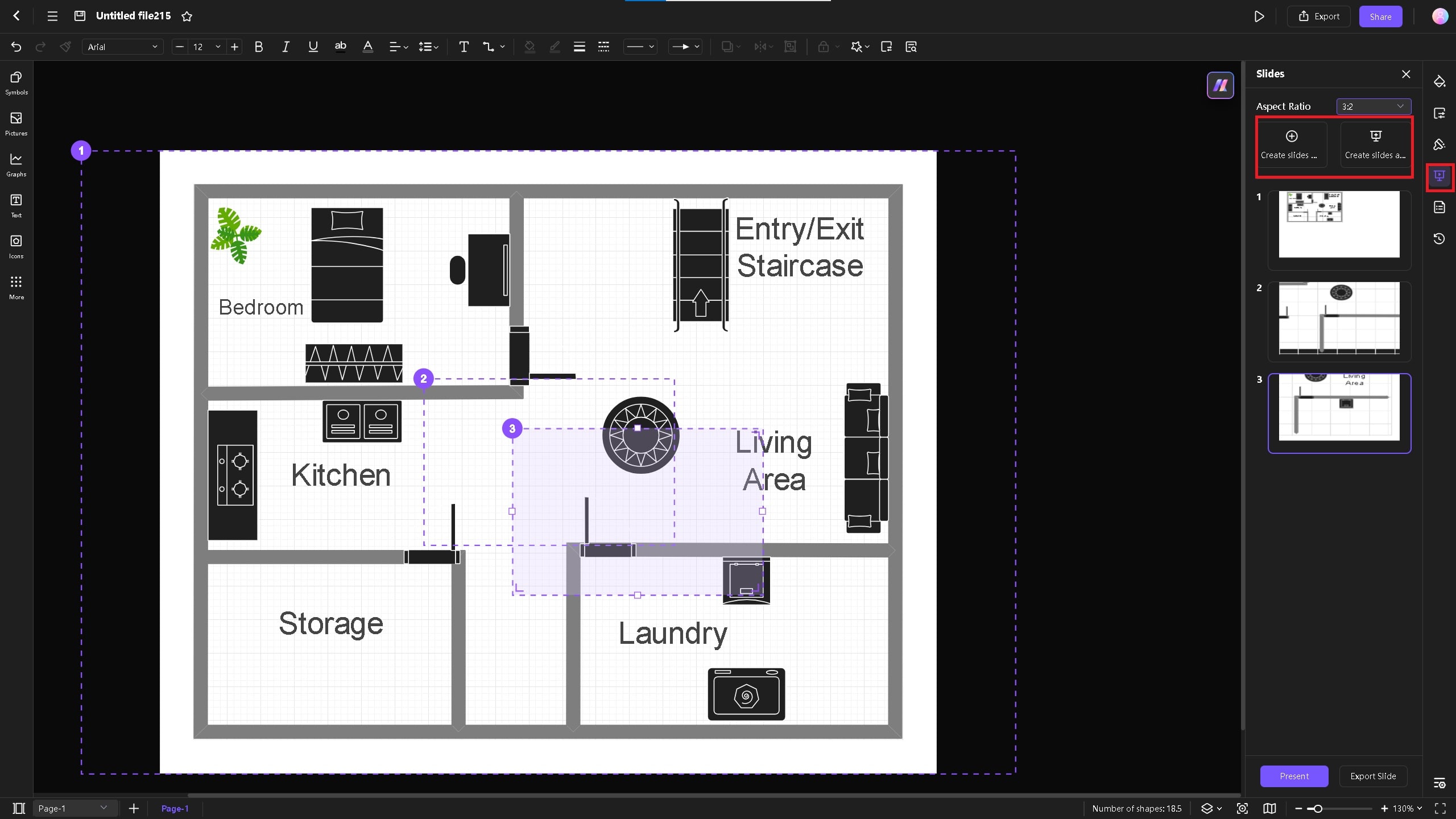create slides on Edraw.AI