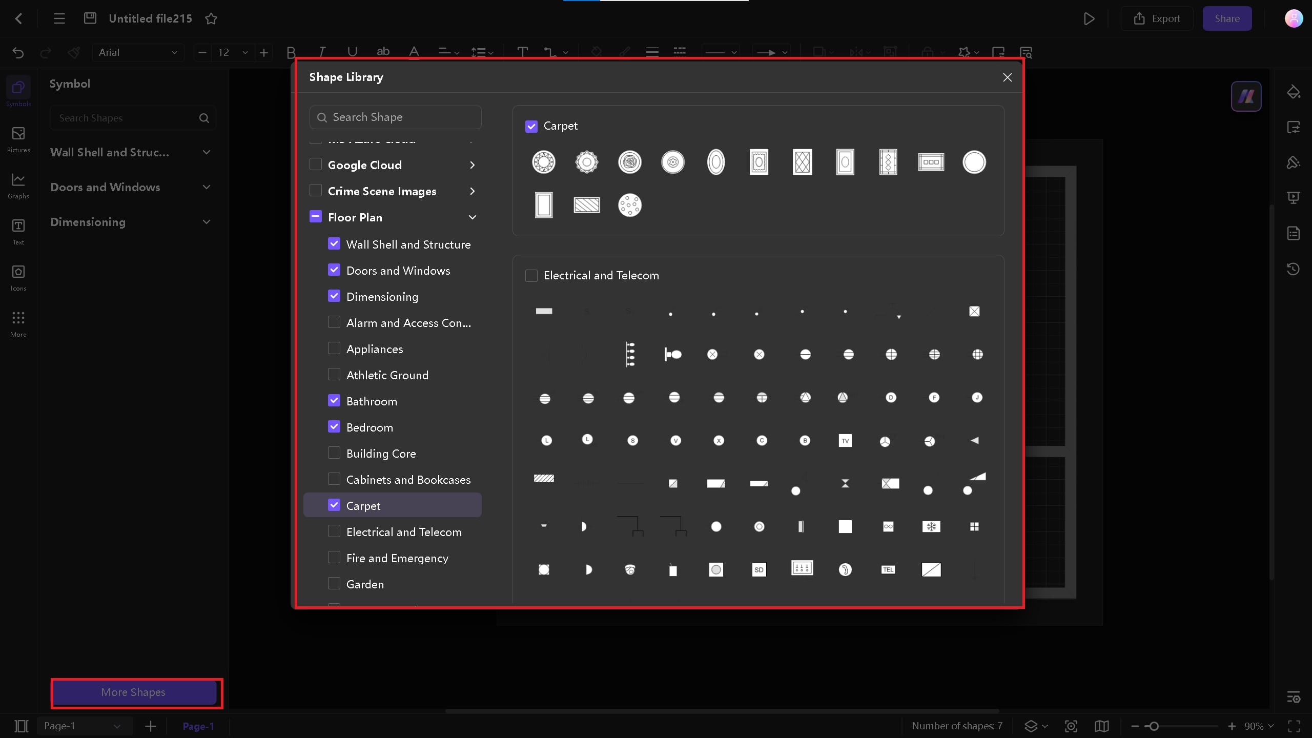 more symbols on Edraw.AI