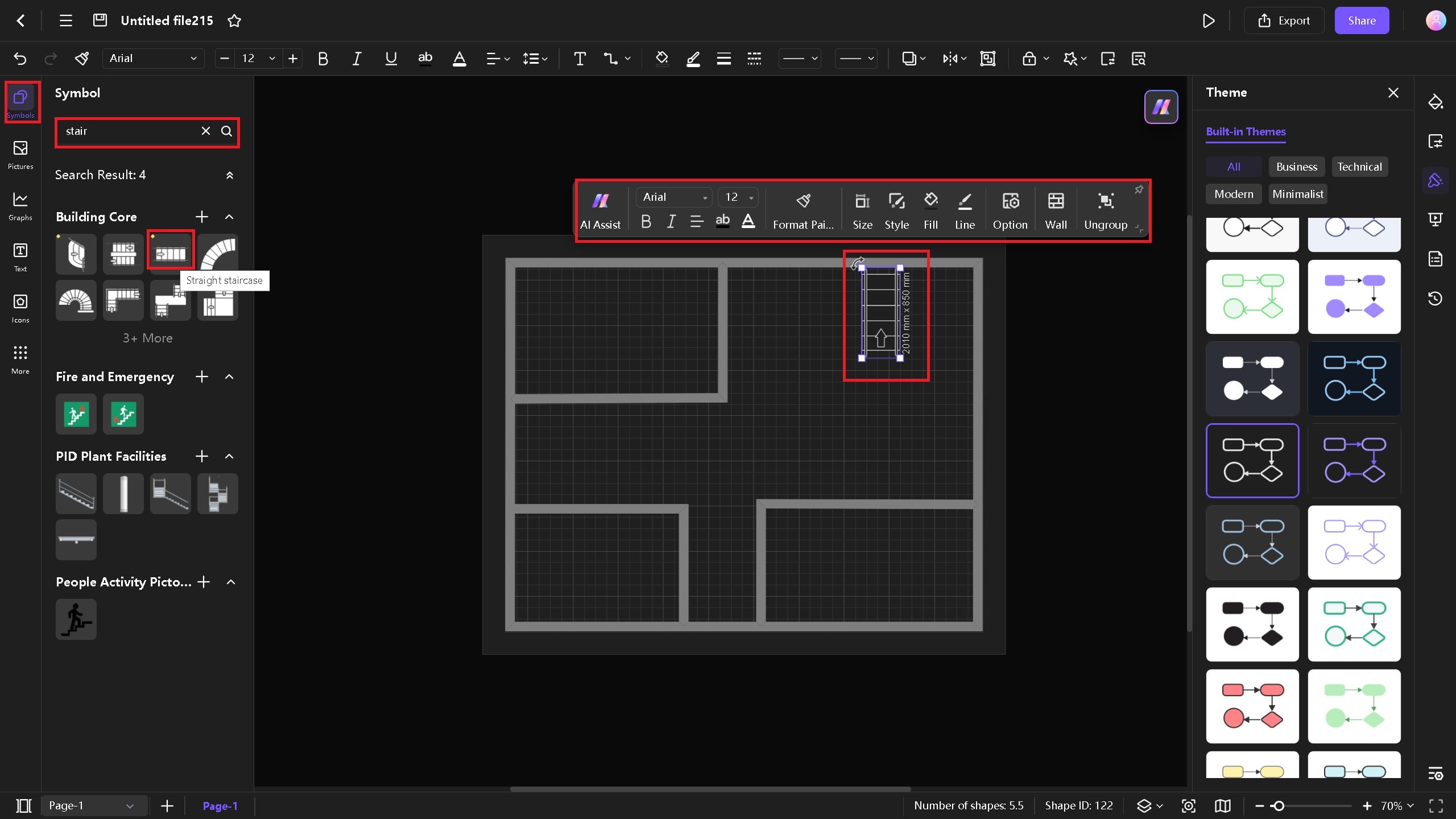 stairs on Edraw.AI