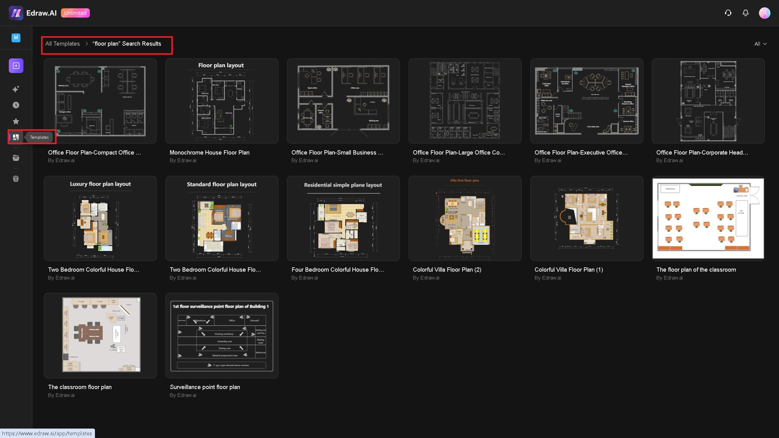 use templates on Edraw.AI