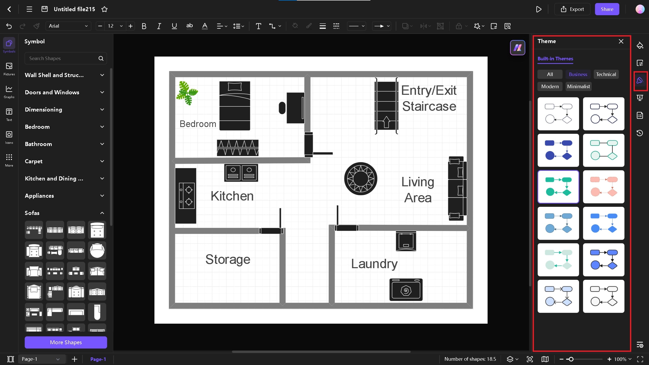 themes on Edraw.AI