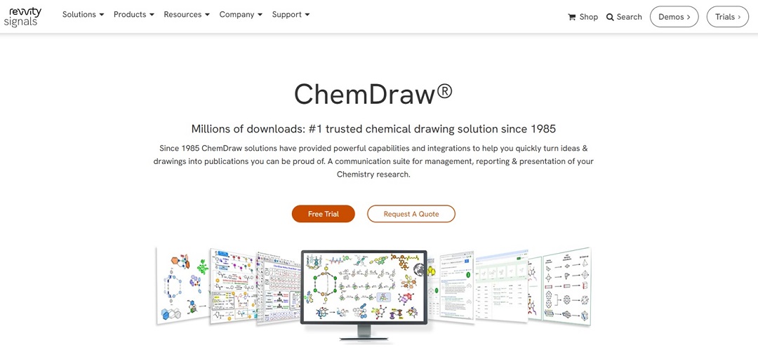 chemdraw main website interface