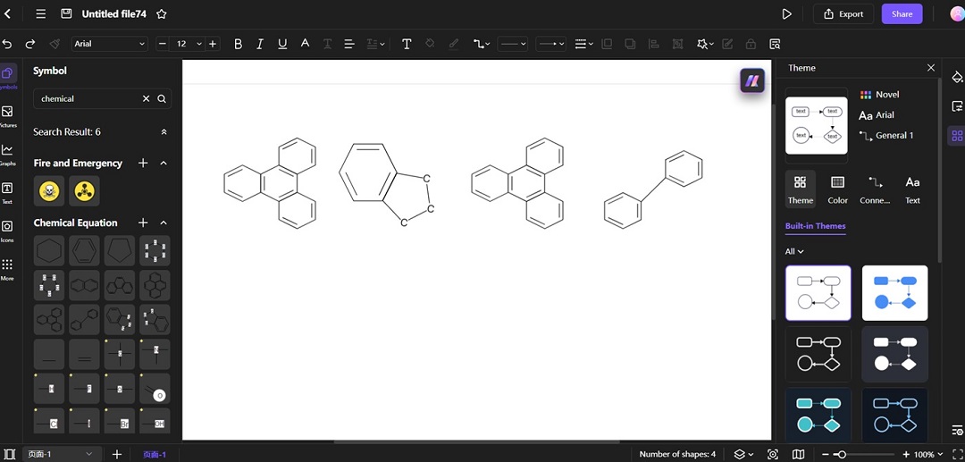 adding chemical structures to diagram