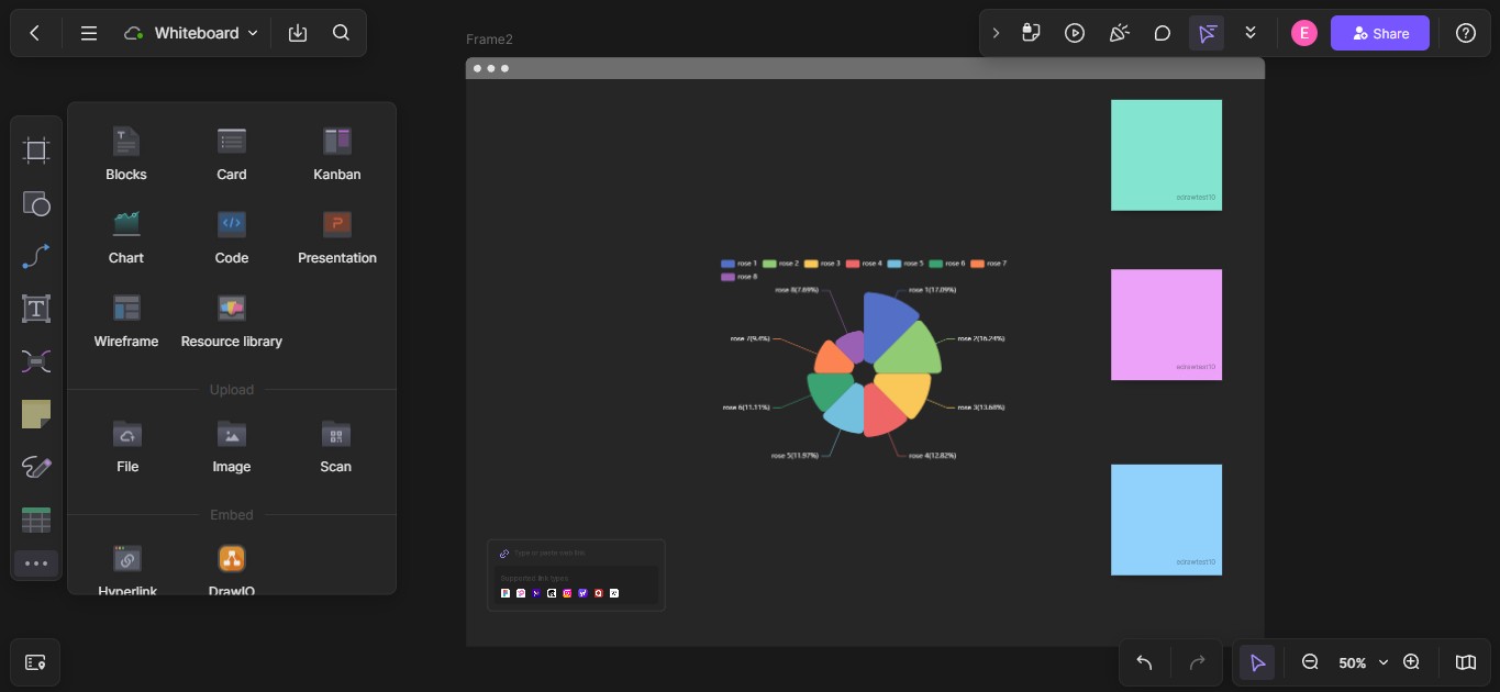 edraw.ai online whiteboard tool