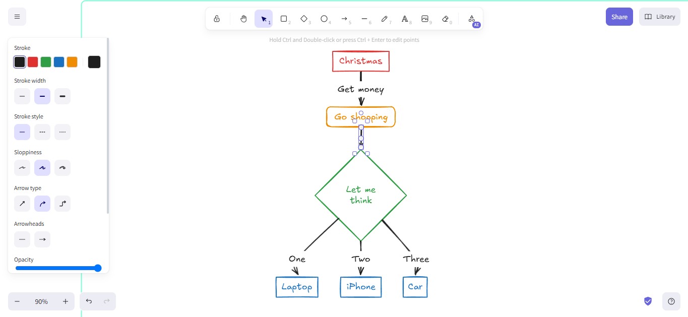 excalidraw online whiteboard tool