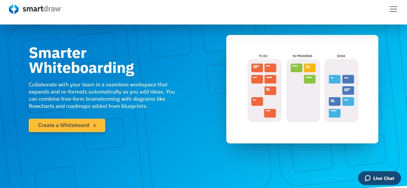 smartdraw online whiteboard tool
