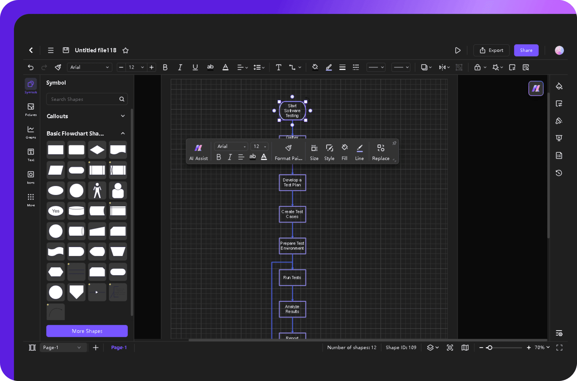 customize your flowchart easily