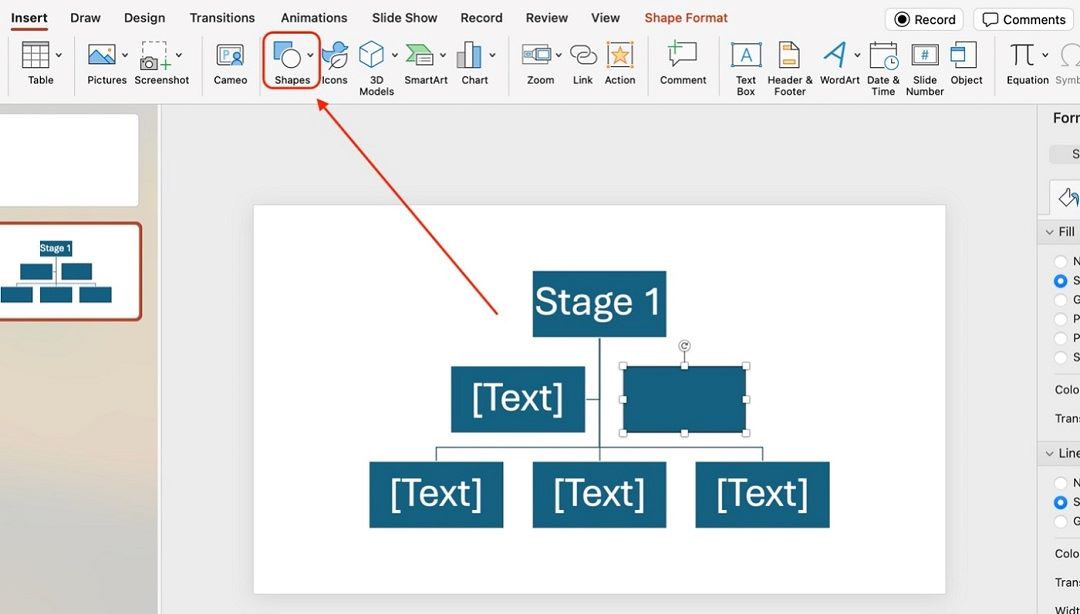 shapes location ppt