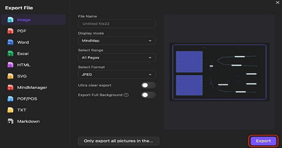 edraw export options