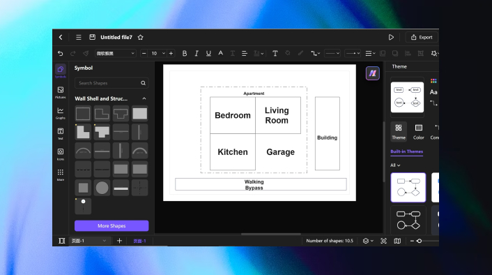 final site plan on Edraw.AI  