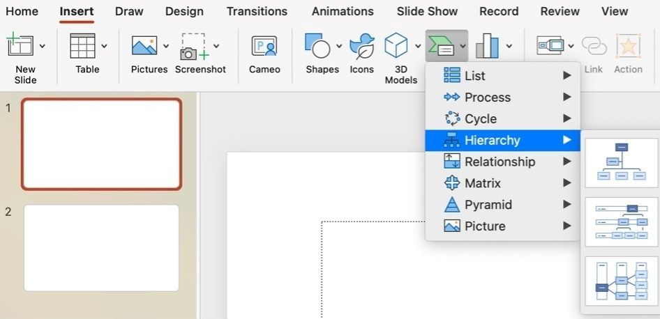 powerpoint hierarchy templates