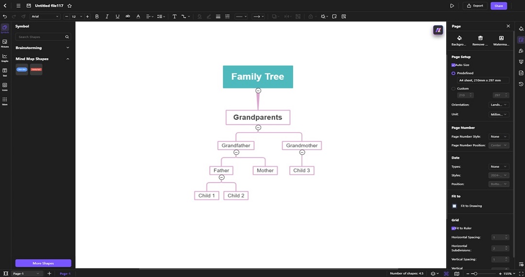 customizing the ai generated family tree