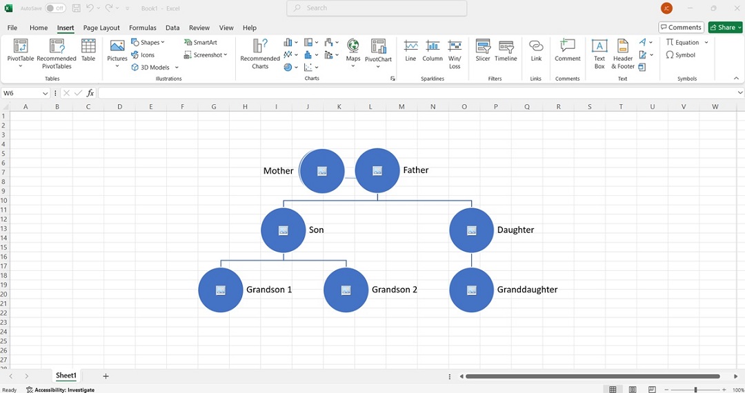 making the family tree