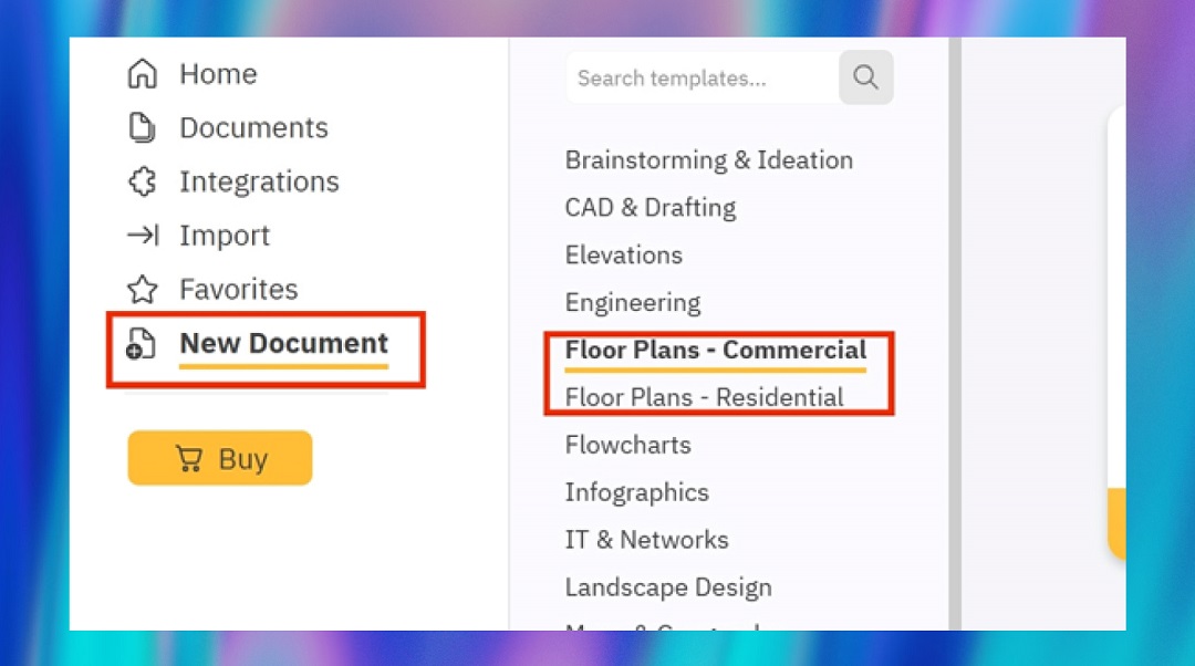  create a floor plan on SmartDraw