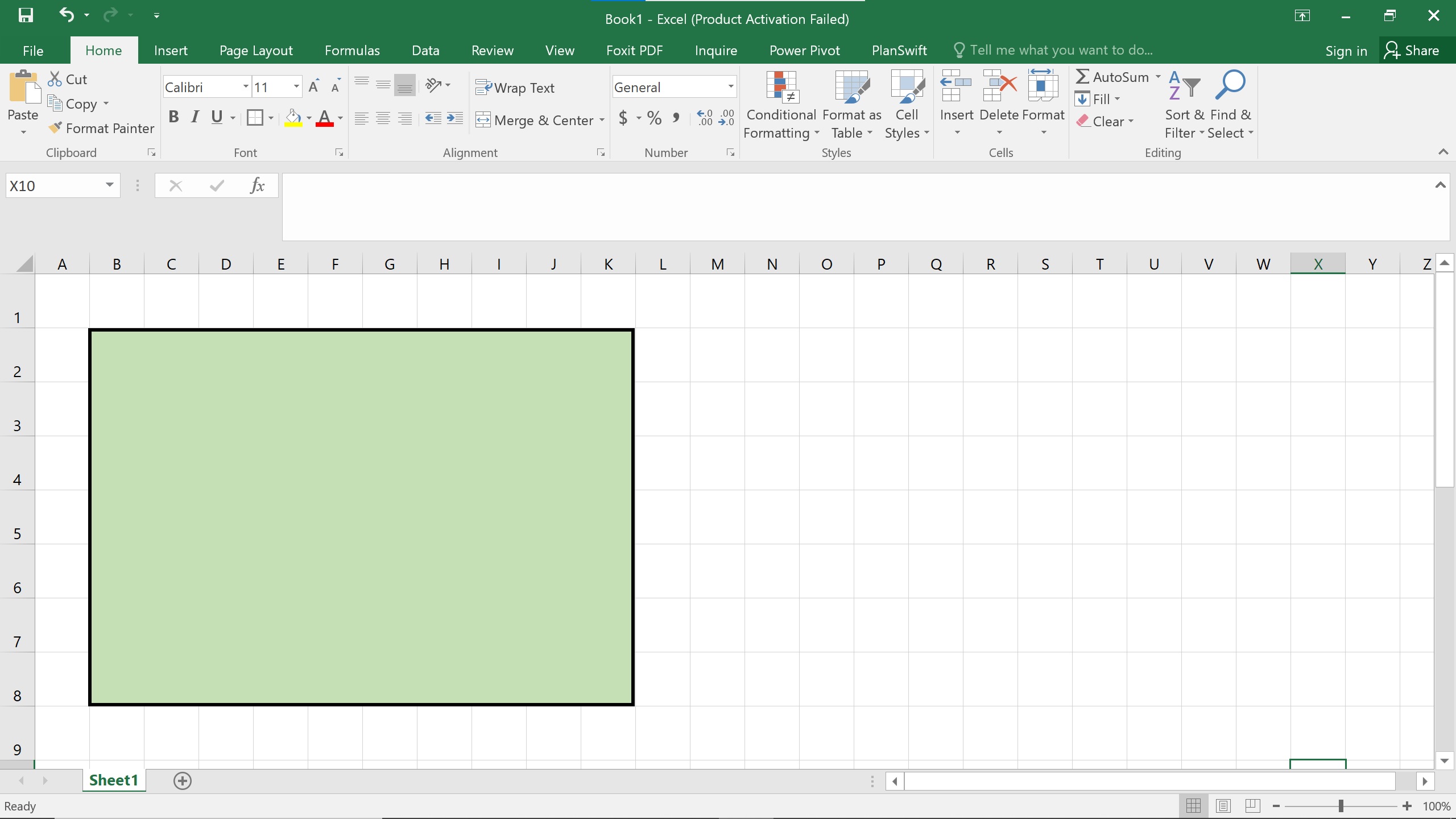 creating room in Excel