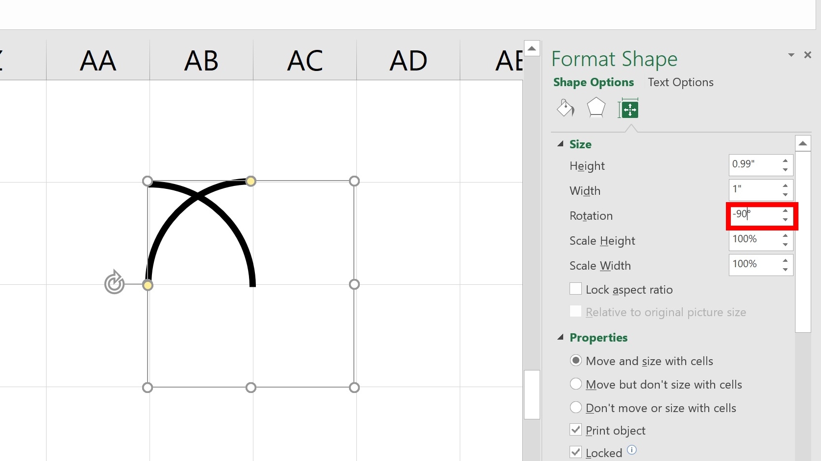 flip the gate in Excel