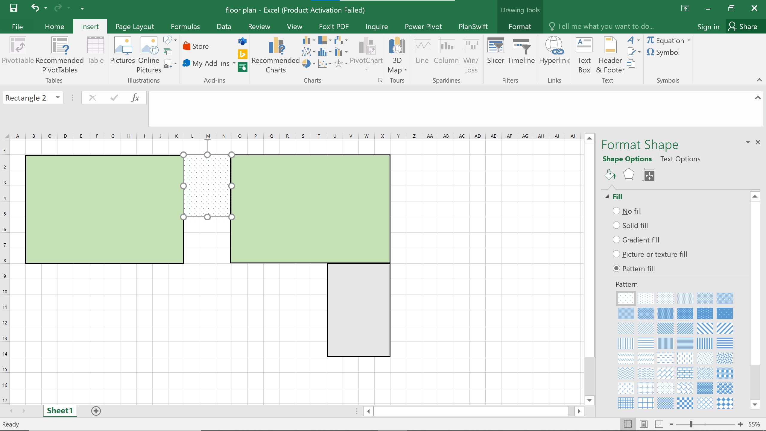 more rooms in Excel