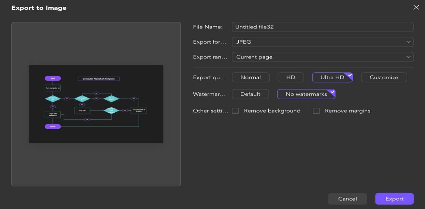 edrawai export settings