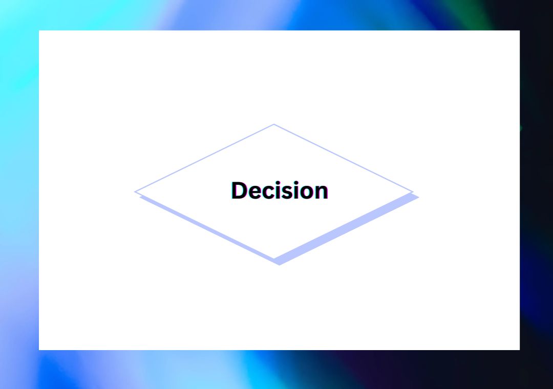 decision symbol for flowchart