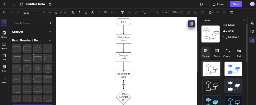 Edraw.AI drawing canvas