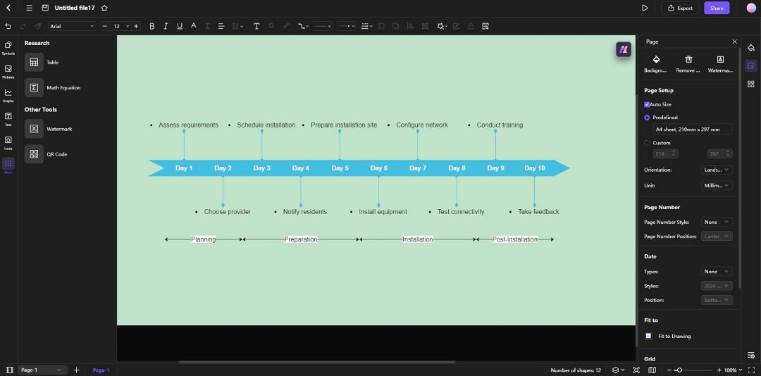 customizing ai generated gantt chart