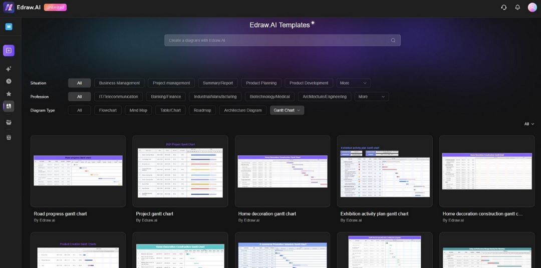 edraw.ai templates section