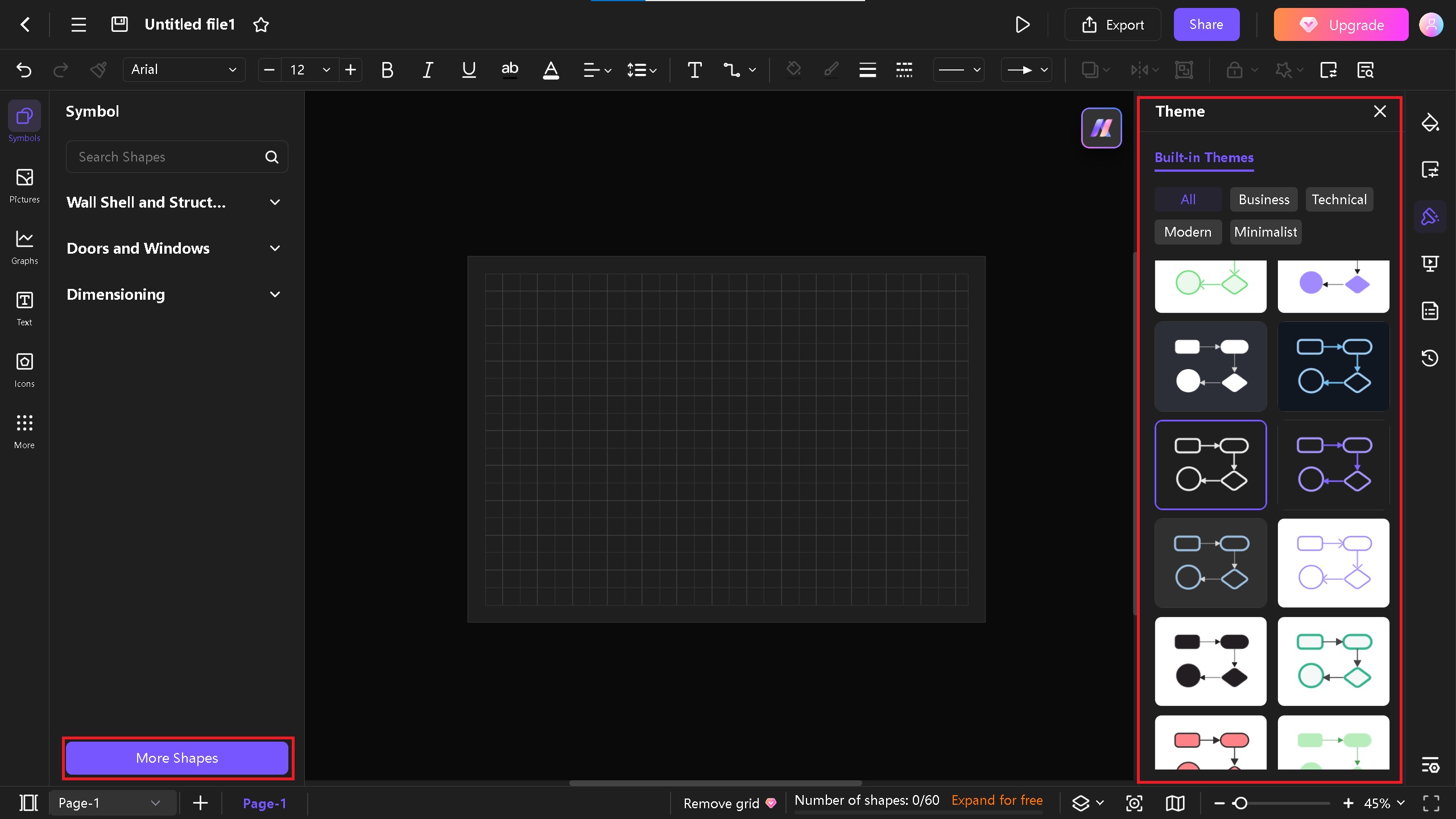 interface of Edraw.AI