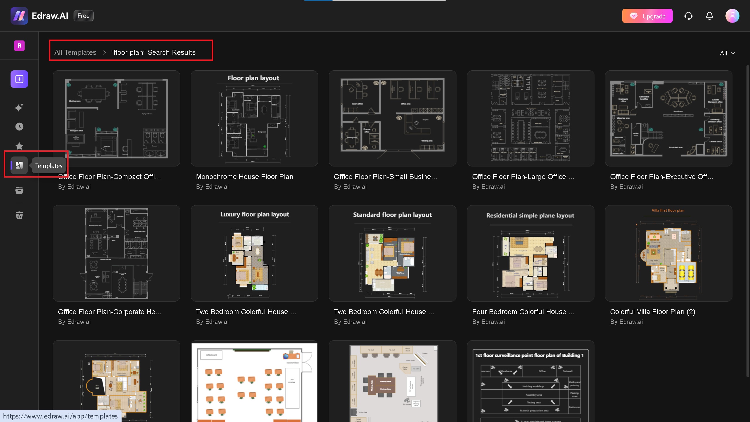 use templates on Edraw.AI