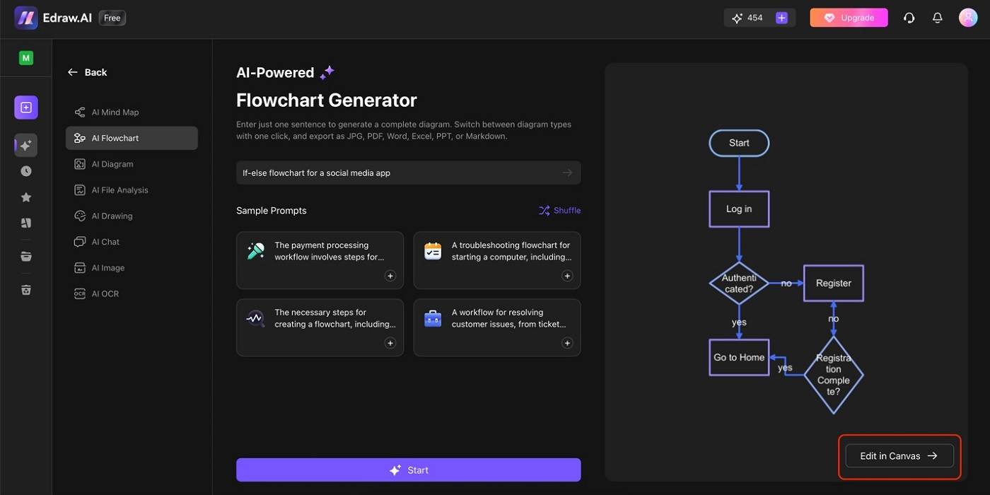 edraw ai edit in canvas