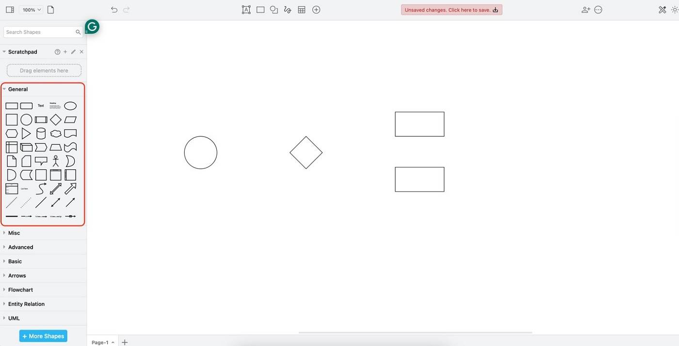 draw io add shape