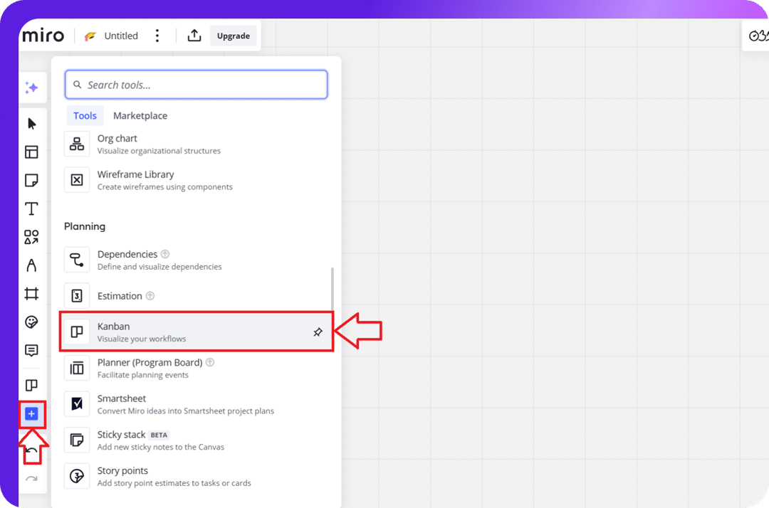 kanban option