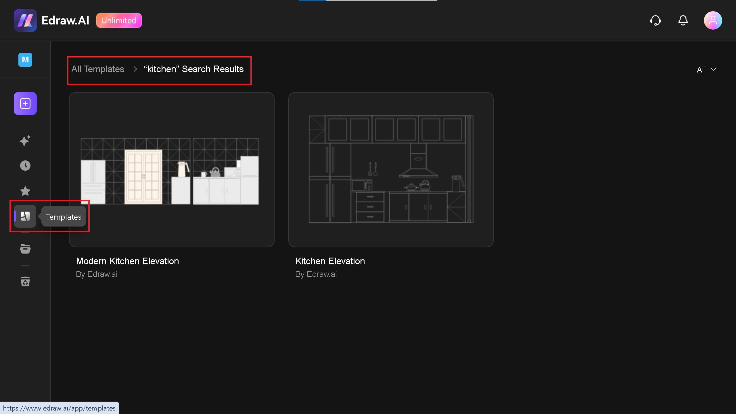 template search on Edraw.AI
