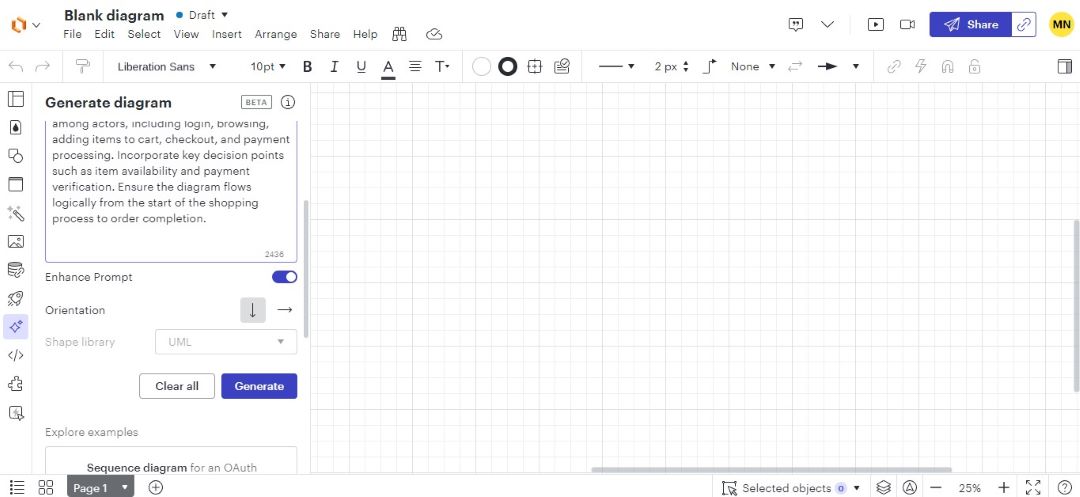 sequence diagram generator settings