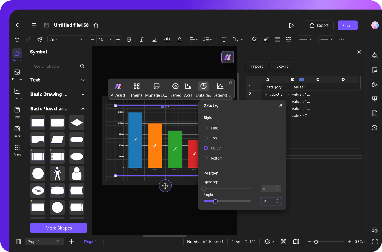 modify data and data tags