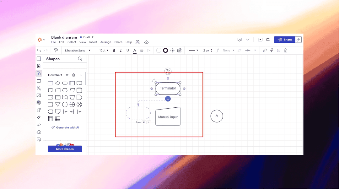 create flowchart in lucidchart