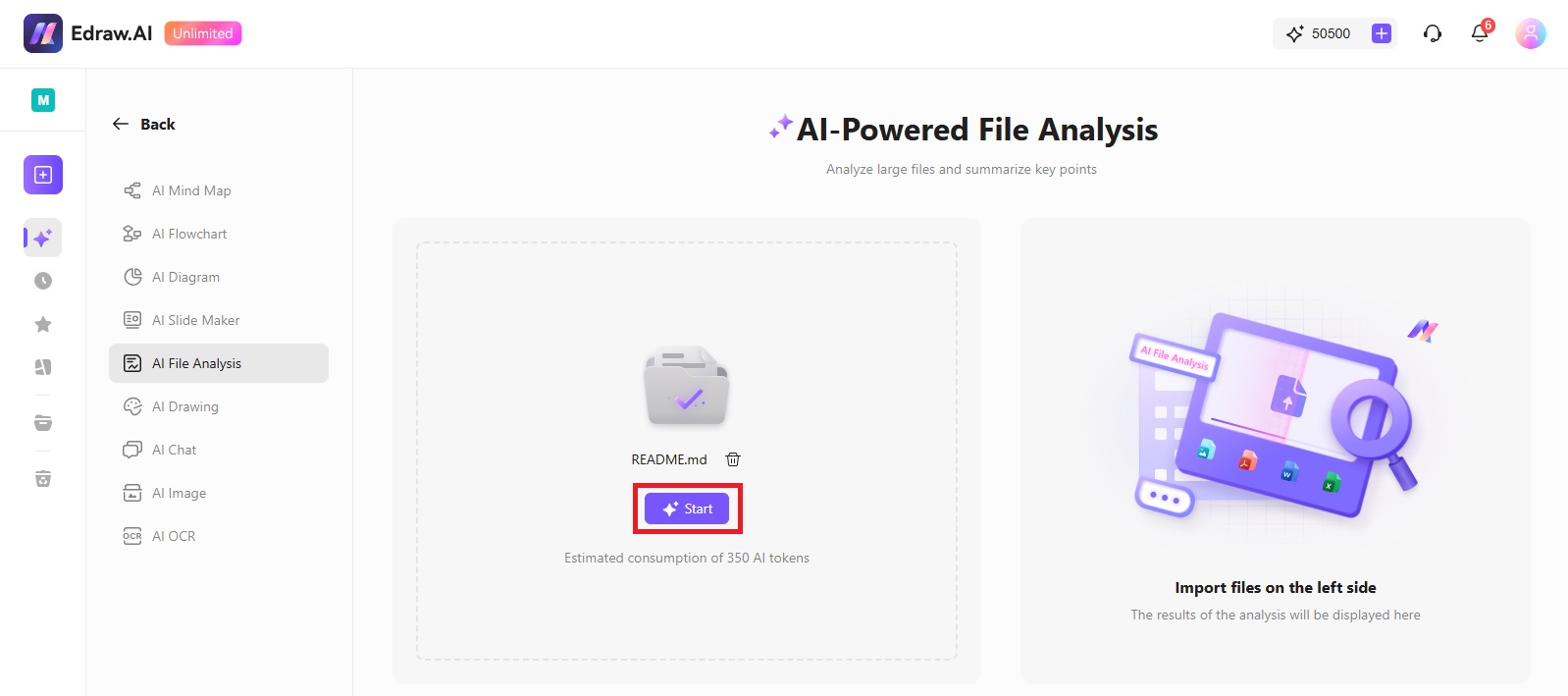 start markdown file analysis