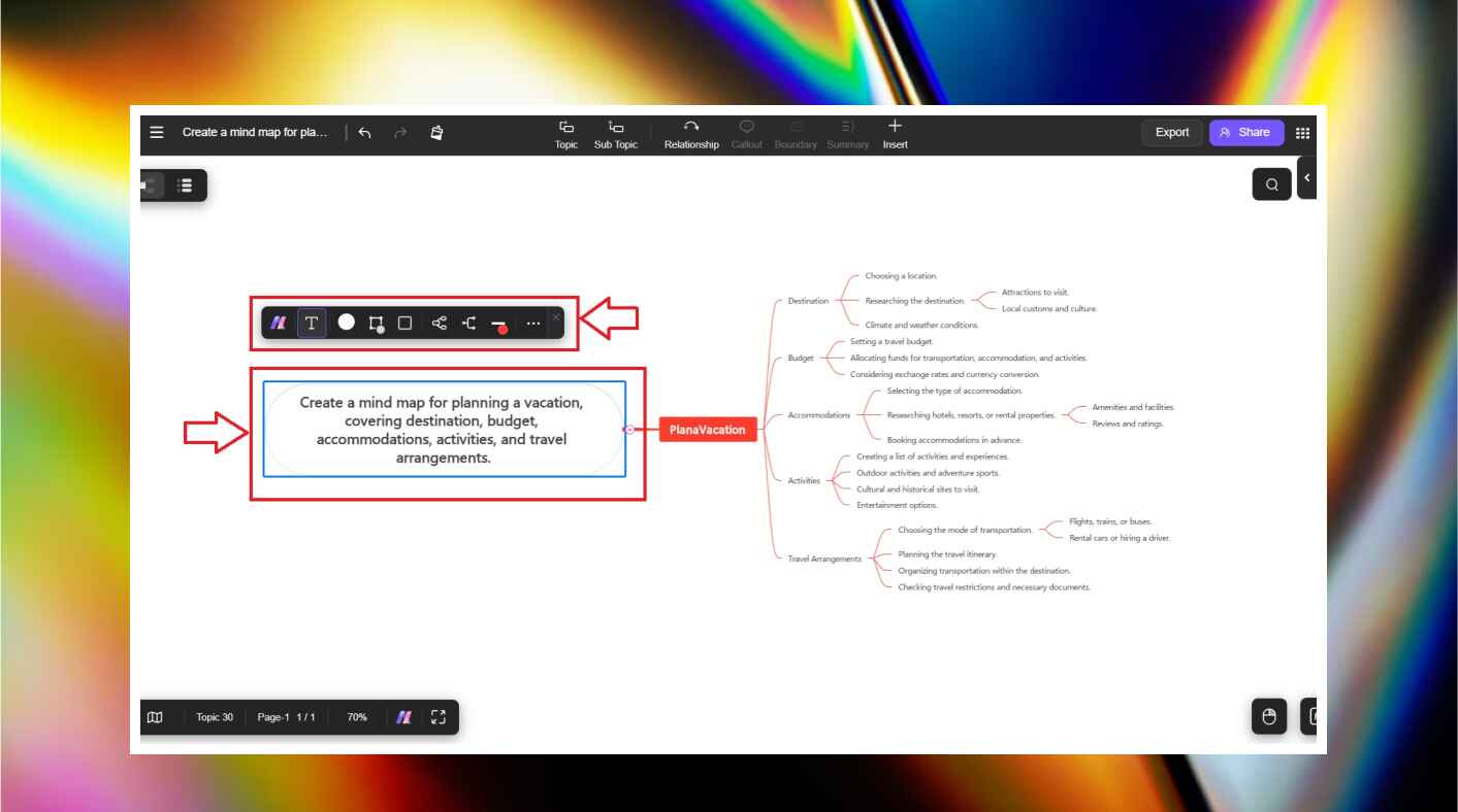 edit mind map