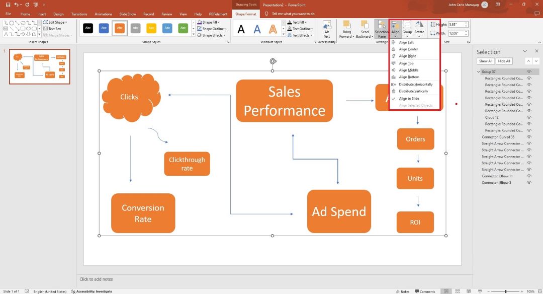 aligning the mind map