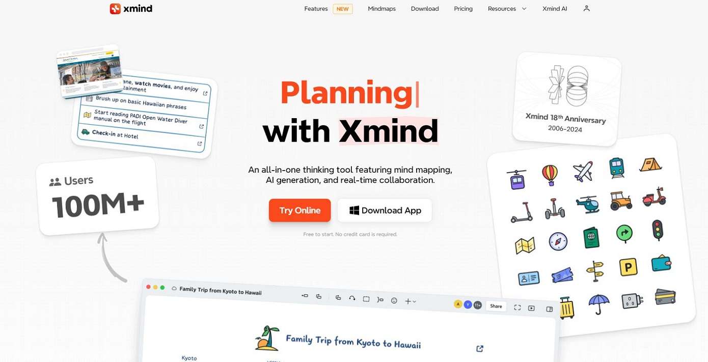 xmind main website interface