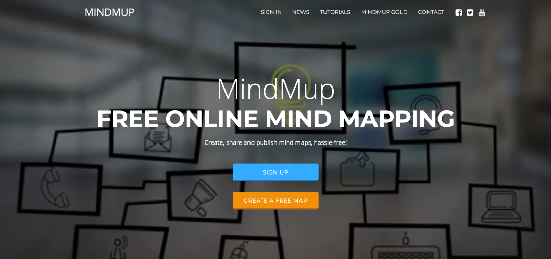 Screenshot of MindMup