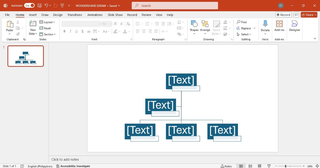 powerpoint hierarchy template