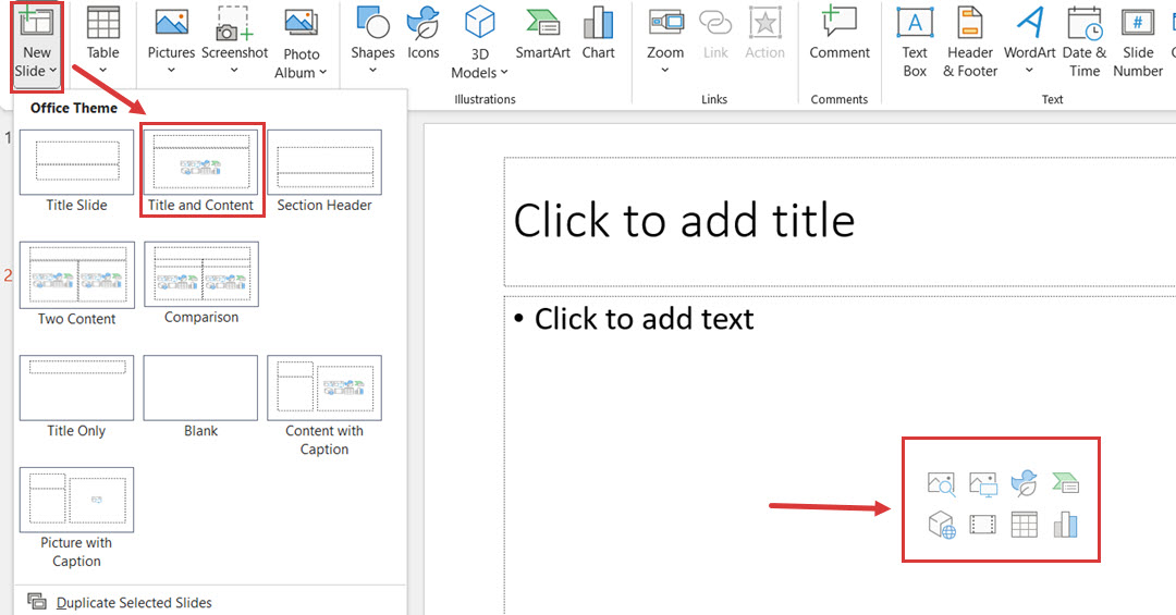 Use quick diagram options