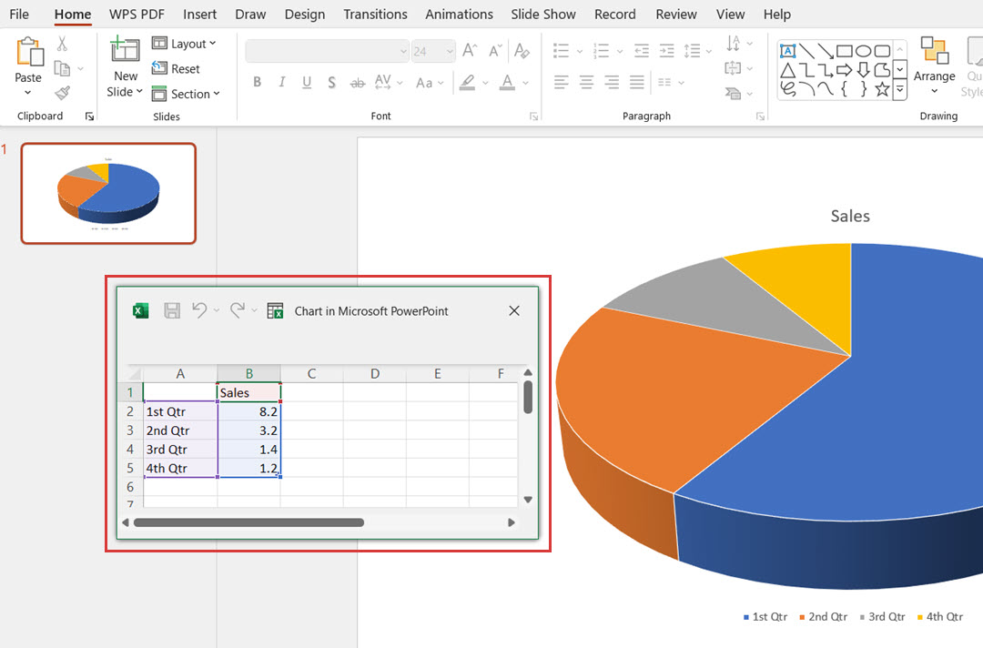 Updating the data