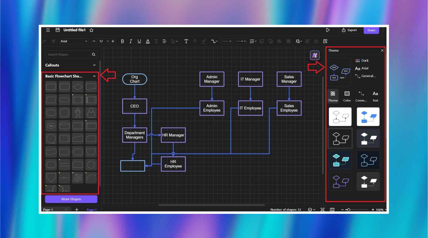 edit org chart