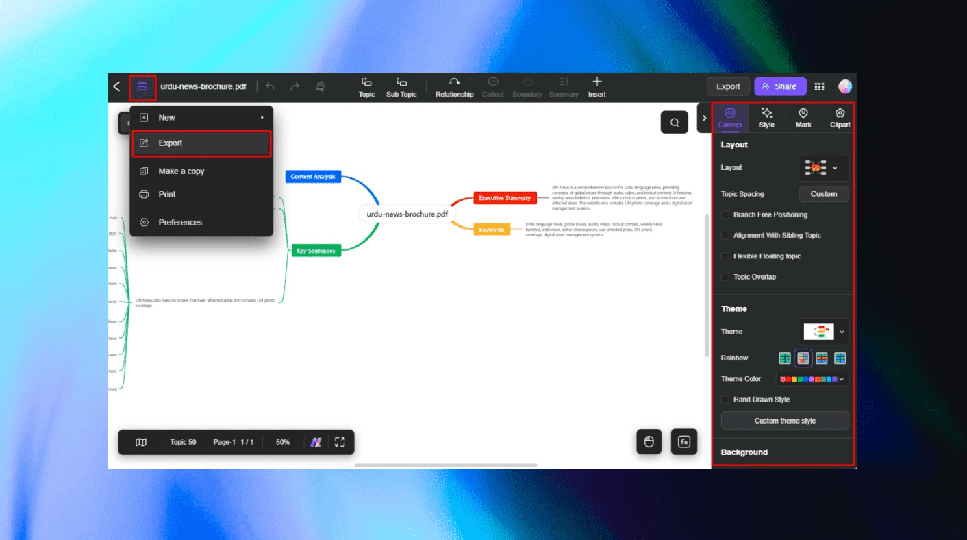 how to analyze pdf documents  