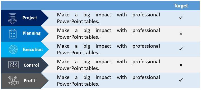 table without the borders