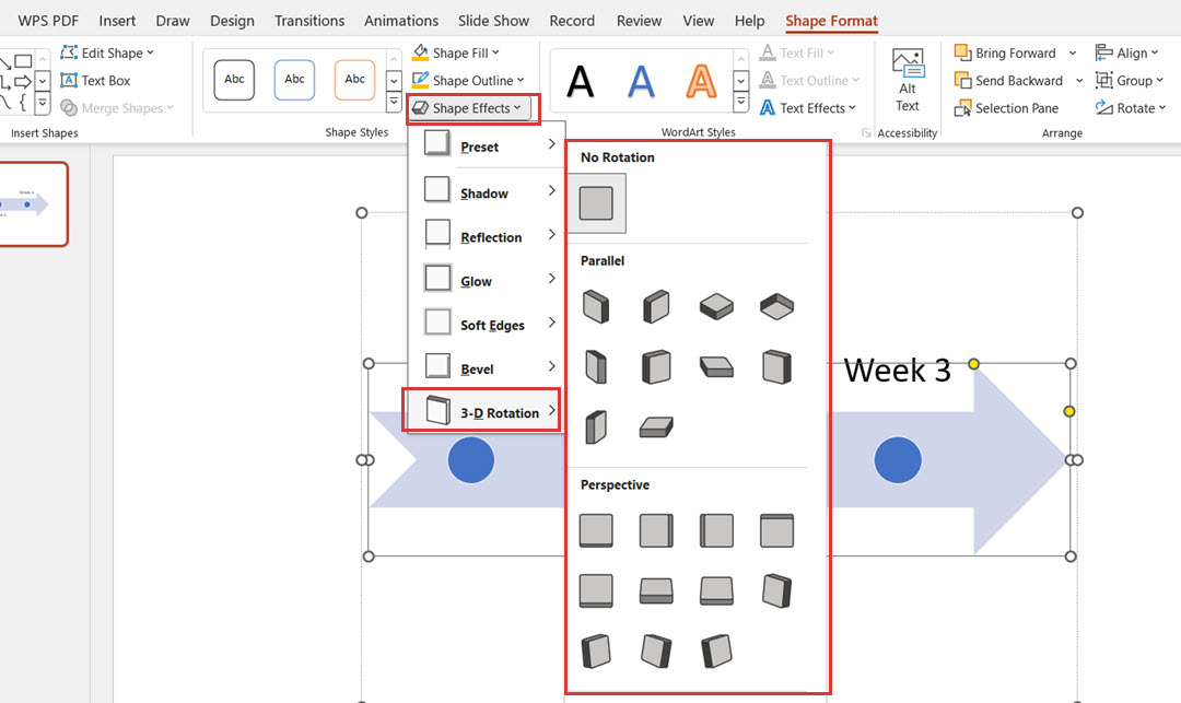 one-click style change for timeline template